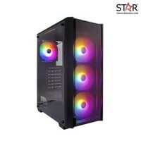 Thùng máy Case 1st Player V4 Black Kèm 4 Fan RGB                       – TINHOCNGOISAO.COM