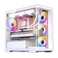 Thùng máy Case Jonsbo D300 - White | Micro-ATX, kính cong đẹp chính hã                       – TINHOCNGOISAO.COM