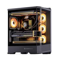 Thùng máy case Jonsbo D400 ATX Gaming | Đen, hồ cá                       – TINHOCNGOISAO.COM