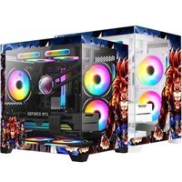 Thùng máy Magic Aqua M Ultra Plus Songoku - Đen/Trắng | M-ATX