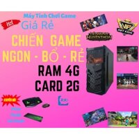 Thùng Máy Tính Bàn CPU Chơi Game LOL, CF, Minecraft, đọc báo xem phim lướt web - Tặng Phím Chuột