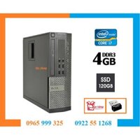 Thùng máy tính để bàn Dell optiplex 790 INTEL CORE I7, RAM 4GB, SSD 120GB. Tặng kèm usb thu wifi. Bảo hành 2 năm.