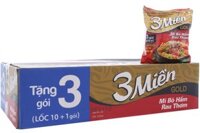 Thùng mì 3 Miền Bò hầm rau thơm (30 gói)