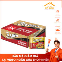 Thùng mì 3 Miền Gold vị bò hầm rau thơm