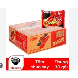 Thùng Mì 30 Gói Hảo 100 Hương Vị Tôm Chua Cay