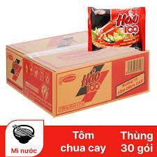 Thùng Mì 30 Gói Hảo 100 Hương Vị Tôm Chua Cay