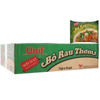 Thùng Mì Bò Rau Thơm Unif 30 Gói