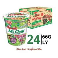 Thùng mì chay Handy Hảo Hảo lẩu nấm thập cẩm Acecook ly 66g (24 ly)