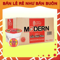 Thùng mì cốc Modern vị Lẩu Thái Tôm chua cay 24 cốc x 65G