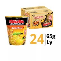 Thùng mì gà sợi phở Gấu Đỏ ly 65g (24 Ly)