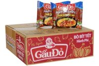 Thùng mì Gấu đỏ Bò bít tết hành phi (30 gói)