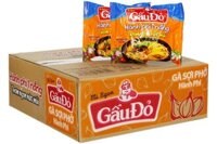 Thùng mì Gấu Đỏ Gà sợi phở hành phi (30 gói)