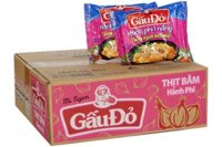 Thùng mì Gấu Đỏ Thịt bằm hành phi (30 gói)