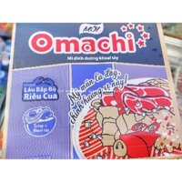 THÙNG MÌ KHOAI TÂY OMACHI - LẨU BẮP BÒ RIÊU CUA [ 80G X 30 GÓI]