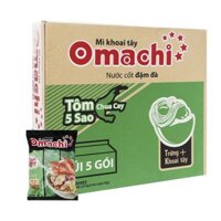 Thùng Mì Omachi tôm chua cay 5 sao 78g *30 gói