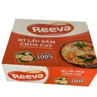 Thùng mì Reeva 3 Miền lẩu nấm chua cay 30 gói