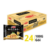 Thùng mì Spaghetti Bistro xốt kem phô mai Ý Acecook gói 100g (24 Gói)