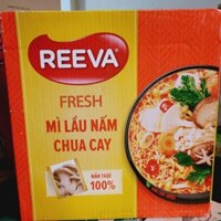 Thùng mì tôm lẩu nấm chua cay Reeva 30 gói