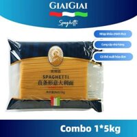 Thùng Mì Ý Spaghetti 500g~5Kg, Mì Ý Sợi Tròn Thơm Ngon Làm Từ Lúa Mạch, Không Biến Đổi Gen, Date Xa