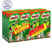thùng milo Lốc 8 hộp sữa  180ml
