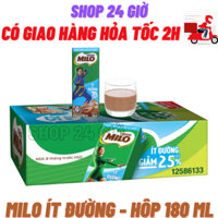 Thùng Milo Sữa Lúa Mạch Ít Đường Hộp 480 Ml
