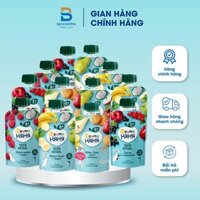 Thùng mix vị 12 gói Hoa quả nghiền Fruto Cho Bé Ăn Dặm bổ sung dinh dưỡng Mẫu Mới date 2024