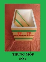 Thùng mút thùng xốp 31 x 22 x 24 cm dùng đóng hàng hóa đựng hải sản hoa quả rau củ trái cây trồng cây