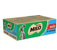 Thùng Nestle Milo Sữa Lúa Mạch Ít Đường 12 Block X 180 Ml