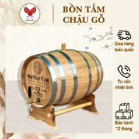 Thùng ngâm r.ư.ợ.u gỗ sồi đỏ 30L ⚡ GỖ CAO CẤP ⚡ Thùng gỗ sồi ngâm r.ư.ợ.u vang, thùng ngâm ủ rượu bày phòng khách