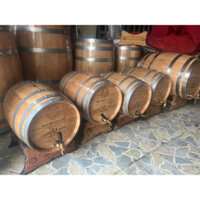 Thùng ngâm ủ rượu gỗ sồi đỏ 100lit(cam kết bao chất lượng)