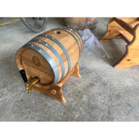 thùng ngâm ủ rượu sồi đỏ nga nhập khẩu 20lit