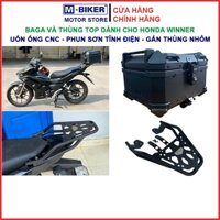 Thùng nhôm cho Winner X, Top Box gắn xe máy Honda Winner, Baga sau gắn thùng cho Honda Winner X