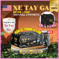 Thùng nhớt giá sĩ -Xe tay ga, 0.8 lít -10W40 GOLDWINLUB, MB, Synthetic 100%, bao bốc máy, êm máy, tiết kiệm.