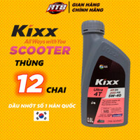 Thùng nhớt Kixx Ultra Scooter Fully Synthetic 5W40 dành cho xe ga