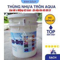 Thùng nhựa 45-50L thùng bê siêu bền đẹp - Mới 90% - kèm nắp chống đổ