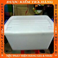 THÙNG NHỰA 55L DUY TÂN CÓ BÁNH XE  dchaca