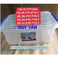 THÙNG NHỰA 55L DUY TÂN TRONG SUỐT