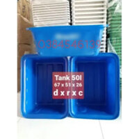 thùng nhựa chữ Nhật 50 lít , thùng nhựa nuôi cá