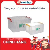 Thùng nhựa chữ Nhật Đại 100L siêu bền 5373 Nhựa Việt Nhật Shop
