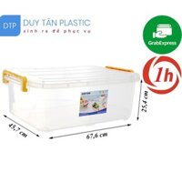 Thùng Nhựa Chữ Nhật Duy Tân Trong suốt 55 Lít No.0998 - 67.6 x 45.7 x 25.4 cm