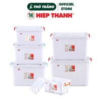 Thùng Nhựa có 4 bánh xe Đa Năng di chuyển dễ dàng (30L-140L) Đủ Size Lớn Nhỏ Hiệp Thành