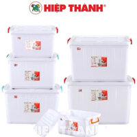 Thùng nhựa đa năng có bánh xe đẩy ( 30l 60l 80l 90l 120l 140l ) nhựa Hiệp Thành đủ size nhỏ đến lớn