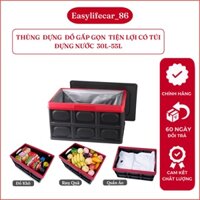 Thùng Nhựa Đa Năng Đựng Đồ Chơi , Quần Áo, Giày Dép Gấp Gọn Siêu Tiện Lợi Có Túi  Lót Chống Nước