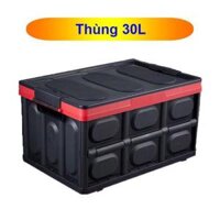 Thùng nhựa đựng đồ cho cốp xe ô tô có thể gấp xếp gọn  30L  55L  túi chống nước - Đông Bâc - 30 lít