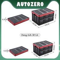 Thùng Nhựa Đựng Đồ Chơi Quần Áo Giày Dép Trên Xe Ô Tô - Hộp Nhựa Đựng Đồ Xe Hơi Dung Tích 30l và 55l Tiện Lợi - ZERO