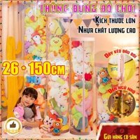 thùng nhựa đựng đồ chơi/thùng trong suốt thùng đựng đồ chơi nhồi bông em bé Chống bụi chống nước Tặng dải đèn 1.5M