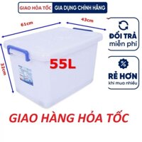 Thùng nhựa đựng đồ có bánh xe Duy Tân 55 lít- 60 lít Hiệp Thành