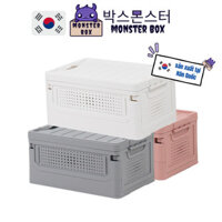 Thùng Nhựa Đựng Đồ Có Nắp Gấp Gọn Thông Minh Tiện Lợi, Dung Tích 35L Thùng Đựng Đồ Chơi Đa Năng