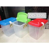 THÙNG NHỰA ĐỰNG GẠO 15KG CÓ NẮP BẬT 3205 VIỆT NHẬT❌❌th)