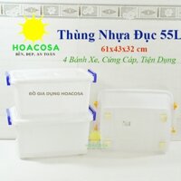 Thùng Nhựa Duy Tân 55L Có Bánh Xe-Cứng Cáp, Tiện Dụng- Đồ Gia Dụng Hoacosa